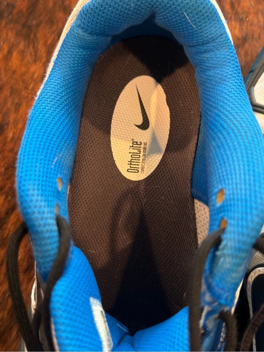 2011 Nike Zoom Breathe 2k11 SZ 13 Blue & White Blk  Tennis Shoes 454127-140 Rare
